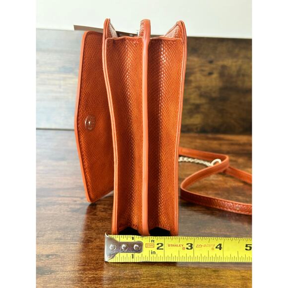 URBAN Expressions Kyla Mini Bag Vegan Leather Crossbody Purse Pumpkin Orange NWT - Picture 12 of 13